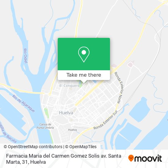 mapa Farmacia Maria del Carmen Gomez Solis av. Santa Marta, 31