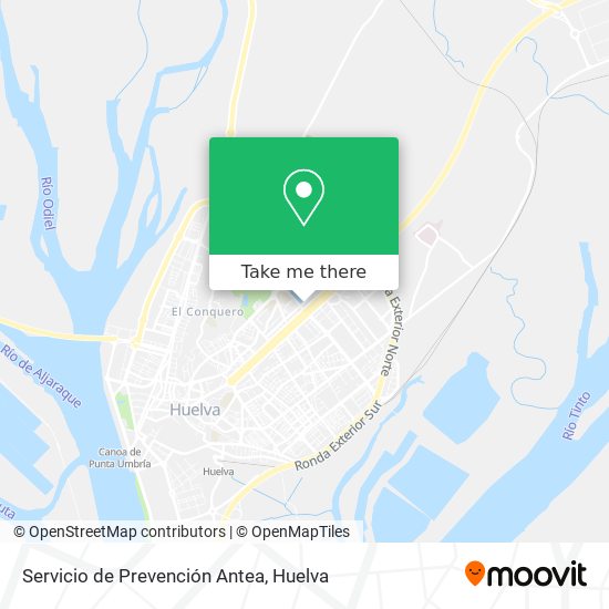 mapa Servicio de Prevención Antea