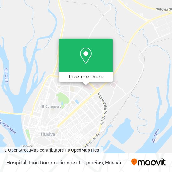 Hospital Juan Ramón Jiménez-Urgencias map