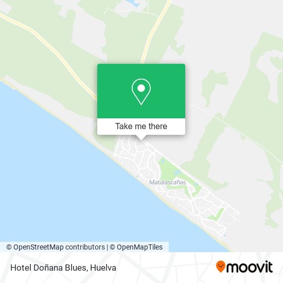 Hotel Doñana Blues map