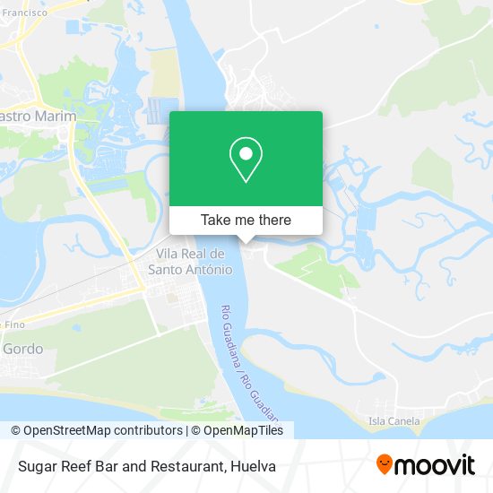 Sugar Reef Bar and Restaurant map