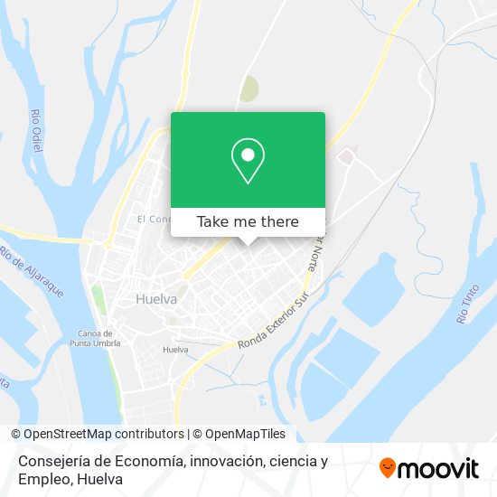 Consejería de Economía, innovación, ciencia y Empleo map