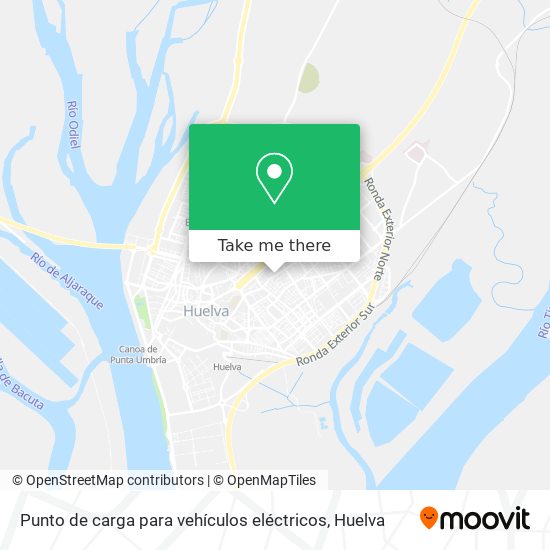 Punto de carga para vehículos eléctricos map