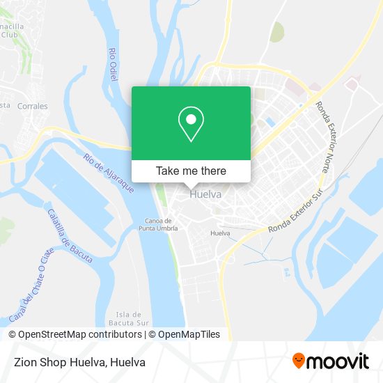 mapa Zion Shop Huelva