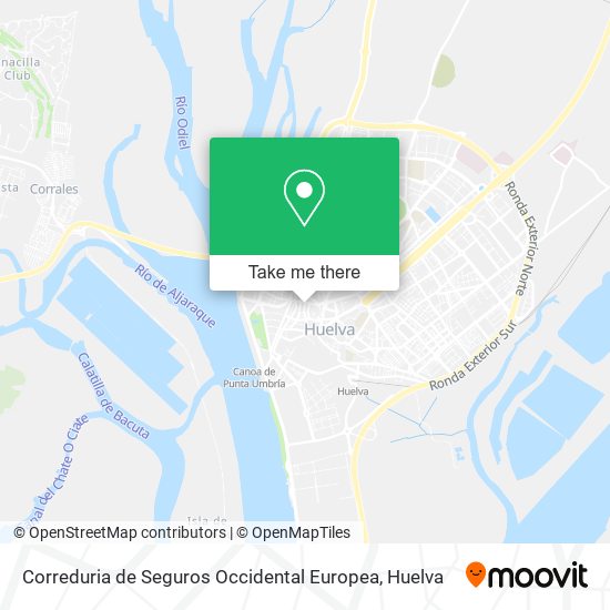 Correduria de Seguros Occidental Europea map