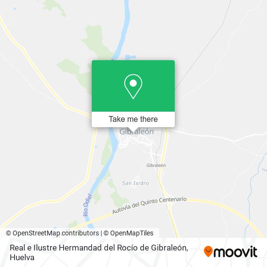 mapa Real e Ilustre Hermandad del Rocío de Gibraleón