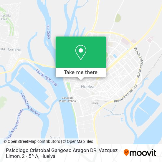 mapa Psicologo Cristobal Gangoso Aragon DR. Vazquez Limon, 2 - 5º A