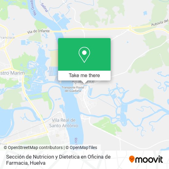 Sección de Nutricion y Dietetica en Oficina de Farmacia map