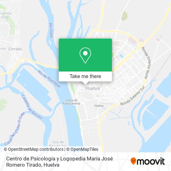 mapa Centro de Psicología y Logopedia María José Romero Tirado