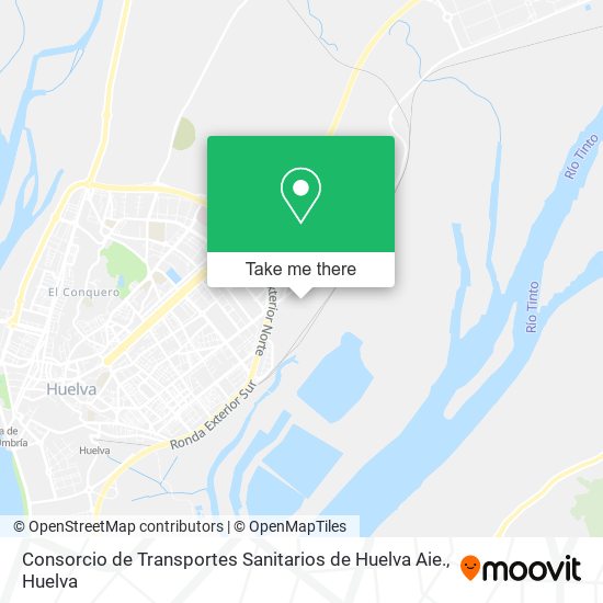 Consorcio de Transportes Sanitarios de Huelva Aie. map
