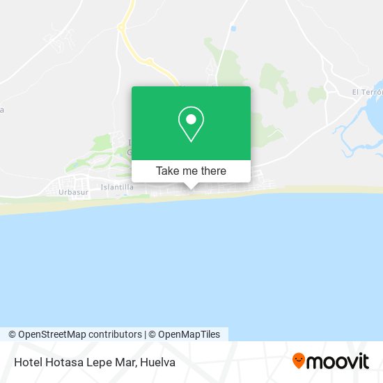 mapa Hotel Hotasa Lepe Mar