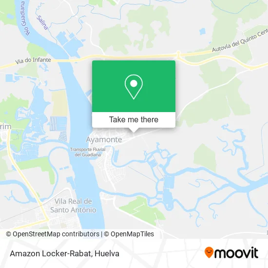 Amazon Locker-Rabat map