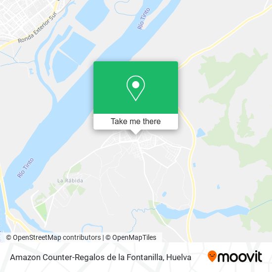 Amazon Counter-Regalos de la Fontanilla map