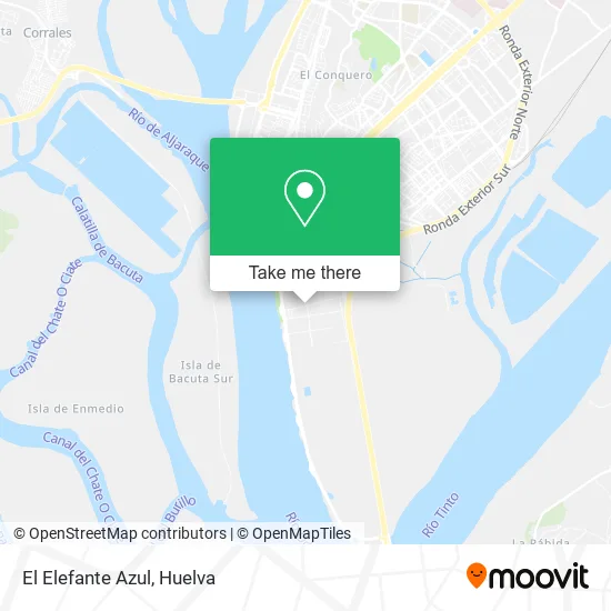 El Elefante Azul map