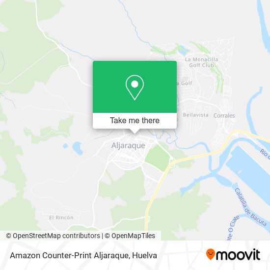Amazon Counter-Print Aljaraque map