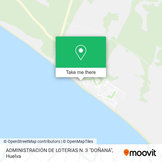 ADMINISTRACIÓN DE LOTERIAS N. 3 "DOÑANA" map