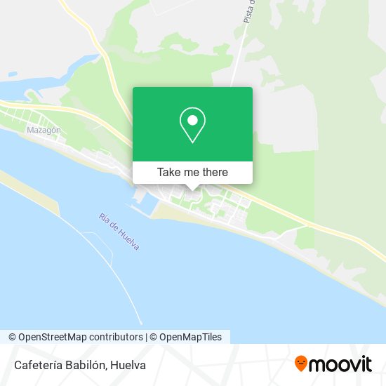 Cafetería Babilón map