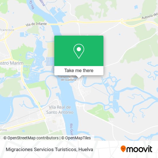 Migraciones Servicios Turísticos map