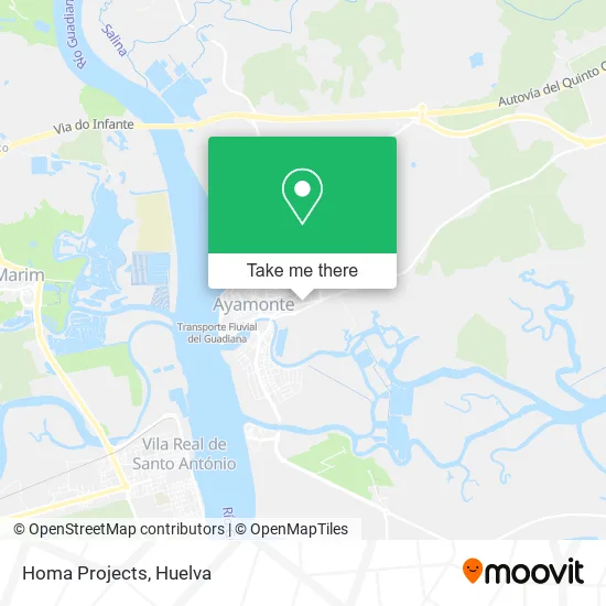 Homa Projects map