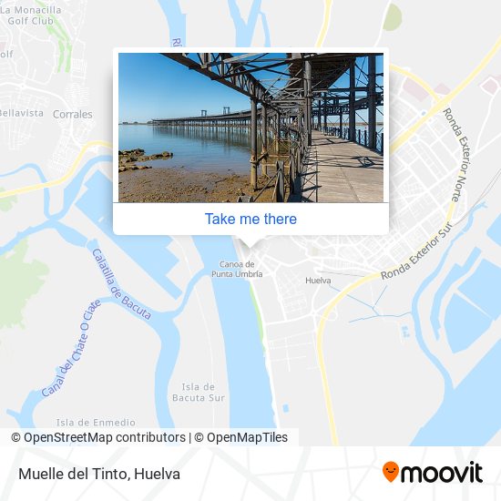 mapa Muelle del Tinto