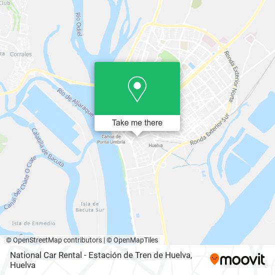 National Car Rental - Estación de Tren de Huelva map