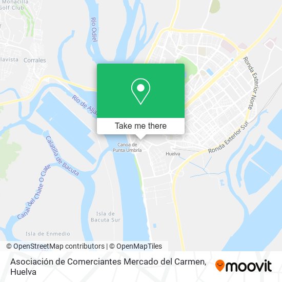 mapa Asociación de Comerciantes Mercado del Carmen