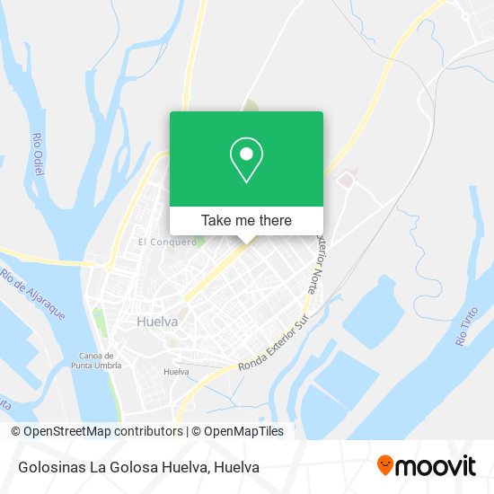 Golosinas La Golosa Huelva map