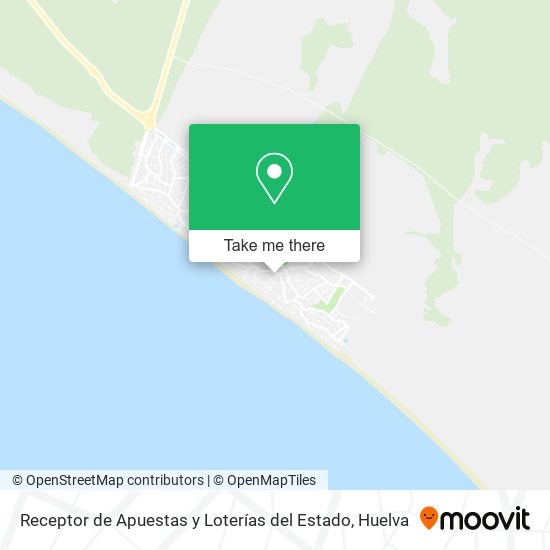 Receptor de Apuestas y Loterías del Estado map
