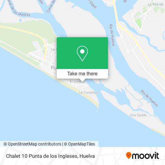 Chalet 10 Punta de los Ingleses map
