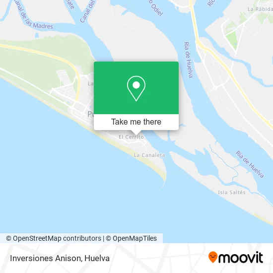 Inversiones Anison map