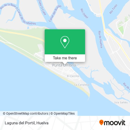 Laguna del Portil map