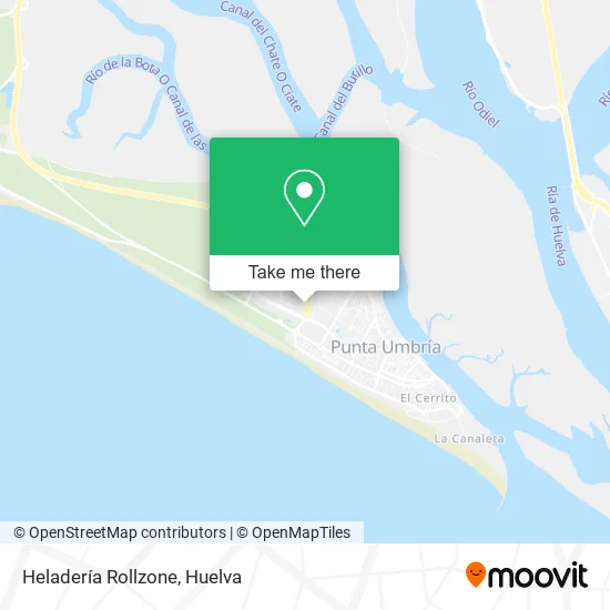 Heladería Rollzone map