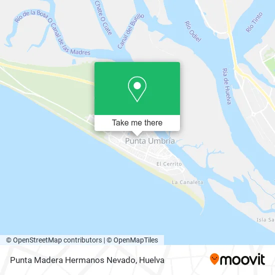 Punta Madera Hermanos Nevado map