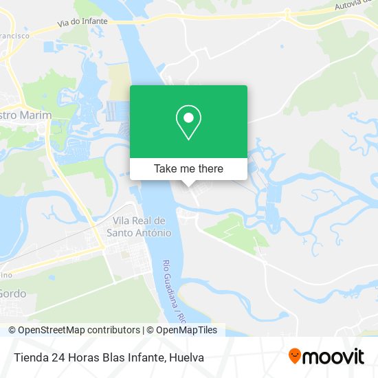 Tienda 24 Horas Blas Infante map