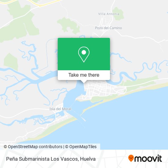 Peña Submarinista Los Vascos map