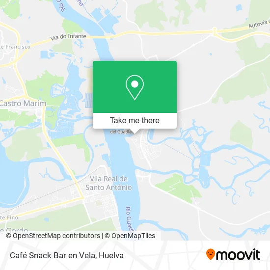 Café Snack Bar en Vela map