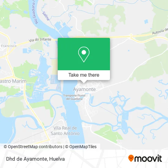 Dhd de Ayamonte map