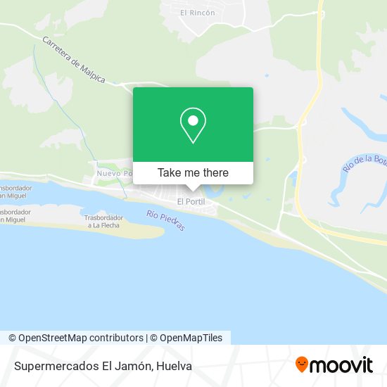 Supermercados El Jamón map