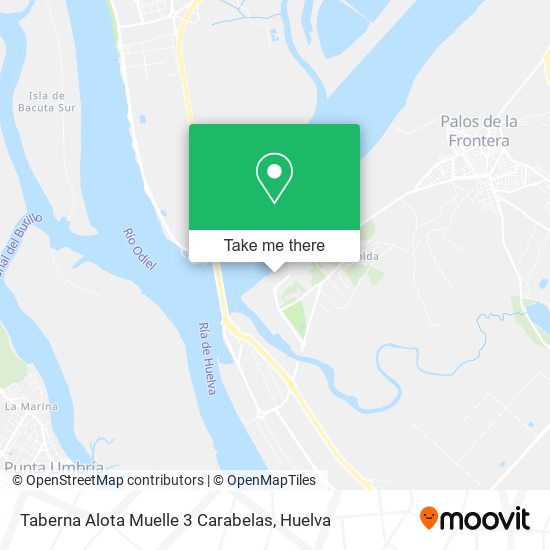 Taberna Alota Muelle 3 Carabelas map