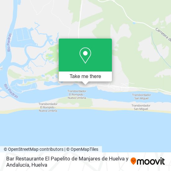 Bar Restaurante El Papelito de Manjares de Huelva y Andalucía map