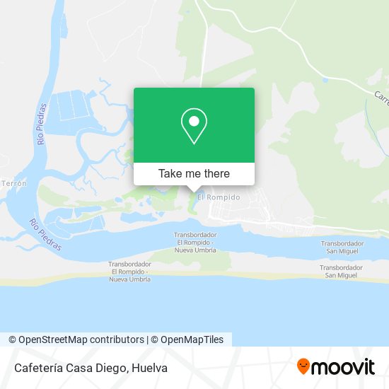 Cafetería Casa Diego map
