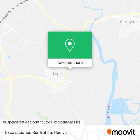 Excavaciones Sur Bética map