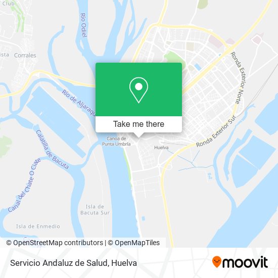 Servicio Andaluz de Salud map