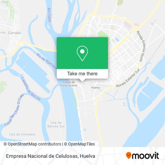 mapa Empresa Nacional de Celulosas