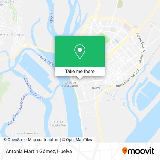 Antonia Martin Gómez map