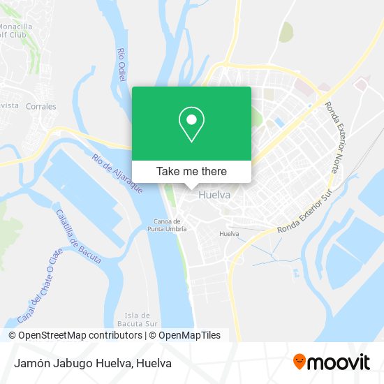 Jamón Jabugo Huelva map