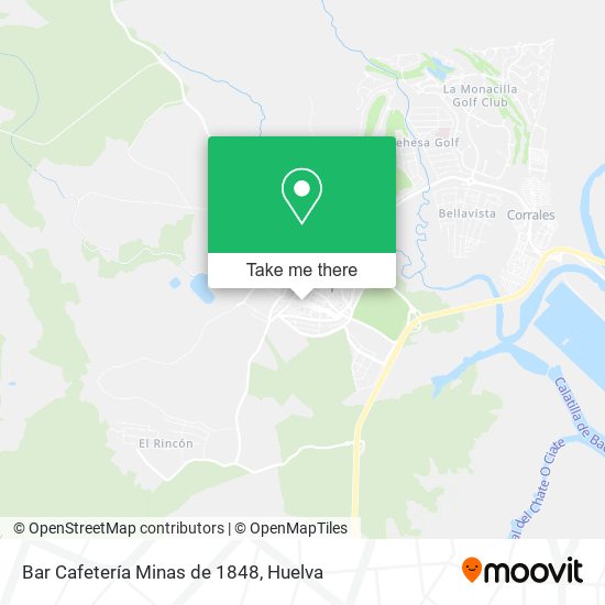 Bar Cafetería Minas de 1848 map
