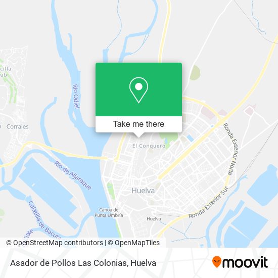 Asador de Pollos Las Colonias map