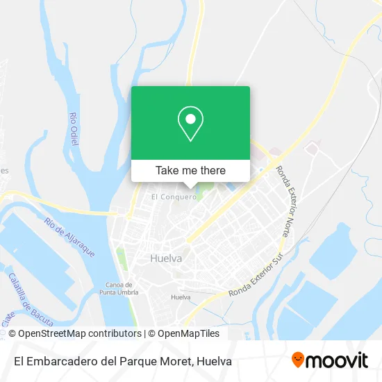 El Embarcadero del Parque Moret map