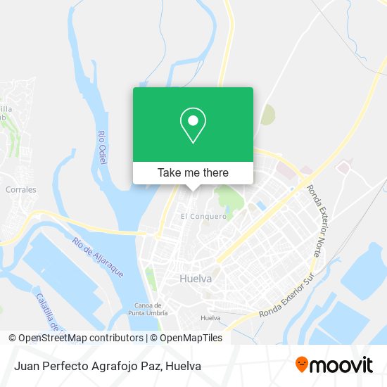Juan Perfecto Agrafojo Paz map